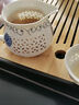 豹霖豹霖玲瓏鏤空蜂窩功夫泡茶具套裝陶瓷家用品泡茶杯具茶壺組合瓷器 10件玲瓏蓋碗-金線 曬單實(shí)拍圖