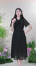 MeetMetro瑪依爾黑色雪紡連衣裙女2025夏季新款飄帶領(lǐng)輕熟風(fēng)裙子 黑色【現(xiàn)貨閃電發(fā)】 S 曬單實(shí)拍圖