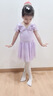舞東方兒童舞蹈服女童夏季短袖考級練功服幼兒芭蕾舞裙中國舞跳舞舞蹈裙 淺紫色 140 (高130-140cm 重43-53斤) 曬單實(shí)拍圖