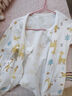 舒貝怡嬰兒衣服內(nèi)衣套裝兒童睡衣寶寶薄空調(diào)家居服純棉對(duì)開(kāi)秋衣黃110 曬單實(shí)拍圖