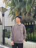 Teenie Weenie Men小熊男裝時尚日式純棉字母印花復(fù)古抽繩半拉鏈衛(wèi)衣 煤灰色 M 曬單實拍圖