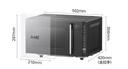 美的（Midea）微碳系列微波爐家用微烤一體機(jī)不銹鋼內(nèi)膽一級能效平板23升解凍解熱PC23M8 曬單實拍圖