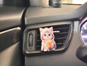 宿禮可愛貓咪汽車香薰出風(fēng)香水夾亞克力小貓車載裝飾品車內(nèi)飾品擺件 藍(lán)色衛(wèi)衣小貓+粉色奶茶小貓-2個(gè) 曬單實(shí)拍圖