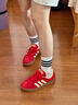 adidas「T頭鞋」VL COURT復(fù)古休閑板鞋德訓(xùn)鞋男女阿迪達(dá)斯輕運(yùn)動(dòng) 淺猩紅/暖香草色/黃色   37 曬單實(shí)拍圖