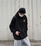 WYKZ品牌聯(lián)名衛衣女寬松連帽2025新品潮牌情侶上衣服春秋長(cháng)袖T恤男女 024款黑色 L (115-130斤) 曬單實(shí)拍圖