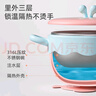 COOKSS兒童餐具寶寶輔食碗嬰兒碗新生兒注水保溫碗可拆卸 曬單實拍圖