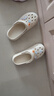 名創(chuàng)優(yōu)品（MINISO）洞洞鞋男女夏季外穿涼鞋防滑厚底踩屎感包頭涼拖鞋 卡其+趣味零食 曬單實拍圖