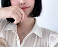 唯一（Winy）和田玉平安扣純銀項鏈七夕情人節(jié)生日禮物送老婆2025新款 曬單實拍圖