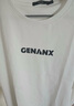 GENANX閃電潮牌夏季新品t恤男簡(jiǎn)約風(fēng)純色字母LOGO印花情侶款短袖男百搭T 白色 M 【寬松版】請參考尺碼或客服 曬單實(shí)拍圖