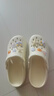 名創(chuàng)優(yōu)品（MINISO）洞洞鞋男女夏季外穿涼鞋防滑厚底踩屎感包頭涼拖鞋 卡其+海洋星星 曬單實(shí)拍圖