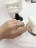 DR.KU培育鉆石戒指六芒星扭臂圍鑲閉口求結(jié)婚鉆戒生日禮物七夕送女朋友 一克拉莫桑鉆戒/D色/3EX/VVS 開(kāi)口可調(diào)節(jié)大小 曬單實(shí)拍圖