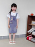 G.DUCKKIDS女童牛仔背帶裙套裝夏季2024新款中大童洋氣卡通短袖星黛露連衣裙 星黛露短袖+星黛露背帶裙 150 建議身高140-150cm年齡9-10歲 曬單實拍圖