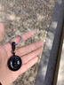 GJXBP黑曜石平安扣汽車(chē)鑰匙扣朱砂男女本命年金曜石鑰匙掛件創(chuàng  )意禮物 黑曜石平安扣項鏈款 曬單實(shí)拍圖