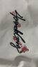 404MOBGANG手寫花卉刺繡夏季體恤衫美式?jīng)龈蟹罆癯迸贫喙δ芏绦銽恤男 白色 M 曬單實拍圖