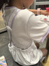 安踏兒童T恤女大童裝2025年夏季簡(jiǎn)約百搭舒適透氣撞色學(xué)生短袖t 純凈白-1 140 cm 曬單實(shí)拍圖
