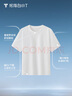 拇指白小T【安志杰0點(diǎn)T】26夏季純棉短袖T恤男士防激凸圓領(lǐng)80S打底衫男上衣 皓白 L 曬單實(shí)拍圖