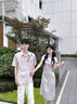 羅蒙（ROMON）新中式情侶裝夏季裝2025新款小眾短袖襯衫法式一衣一裙旗袍連衣裙 女連衣裙 L 曬單實(shí)拍圖