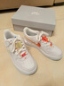 耐克NIKE七夕禮物女大童空軍一號 AIR FORCE 1運(yùn)動鞋IB8890-191白36 曬單實(shí)拍圖