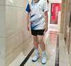 威克多（VICTOR）勝利新款羽毛球服男女訓(xùn)練比賽易干短袖T恤短褲運(yùn)動(dòng)套裝舒適透氣 T-59111+R-6299黑色 L 曬單實(shí)拍圖
