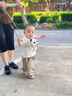 洽苒德國品牌學(xué)步帶嬰幼兒學(xué)走路牽引繩防摔寶寶防勒神器小孩兒童學(xué)站 【玩偶 一步一響】晨曦綠 熊貓可拆卸 曬單實(shí)拍圖