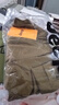 吉普（JEEP）【7A抗菌】100%純棉T恤男士短袖夏季寬松透氣衣服男裝 土黃 XL 曬單實(shí)拍圖