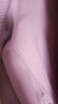 無印良品（MUJI） 女式 彈力羅紋編織 圓領(lǐng)短袖T恤打底衫女款內(nèi)搭五分袖 粉紅色 M  160/84A 曬單實拍圖