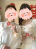 君英賢訂婚衣服女中式伴娘服顯瘦氣質(zhì)香檳色長袖姐妹團(tuán)禮服裙平時可穿 HZ569香檳色-C款 S 曬單實拍圖