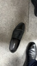 奧康男鞋春季商務正裝皮鞋男真皮套腳英倫德比鞋低幫一腳蹬工作鞋 黑色105219076 41 曬單實拍圖