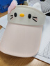 oeinhello kitty遮陽(yáng)帽女可愛(ài)防曬帽帽子女棒球帽可愛(ài)空頂帽可調(diào)帽圍 【粉色KT】帽圍可調(diào)節(jié) 曬單實(shí)拍圖