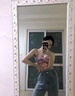 貞喜氣吊帶背心女夏季條紋針織辣妹性感甜美修身外穿打底無袖內(nèi)搭上衣 【彩虹】均碼 曬單實拍圖