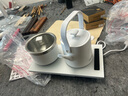 膳魔師（THERMOS）煮茶壺煮茶器茶臺燒水壺一體機(jī)養(yǎng)生壺全自動上水嵌入式智能恒溫茶水臺桌面鈦煮水泡茶盤套裝電茶爐 0.6L【頂奢套裝】現(xiàn)代茶桌 曬單實(shí)拍圖