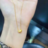 DAISY DREAM925銀相思豆項鏈女款2025新款金豆豆冷淡風鎖骨鏈小眾頸鏈送女友 【925銀】金色相思豆項鏈 曬單實拍圖
