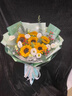 艾斯維娜鮮花速遞向日葵混搭花束生日禮物全國同城配送 6朵向日葵大氣款 曬單實拍圖