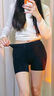 莫代爾無(wú)痕安全褲防走光配裙子不卷邊夏季冰絲薄款抗菌平角打底褲 L 曬單實(shí)拍圖