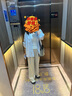三彩2025春季新款寬松中長(zhǎng)條紋襯衫翻領(lǐng)休閑長(zhǎng)袖襯衣小衫M 天空藍(lán)條紋 XL 170/92A 曬單實(shí)拍圖