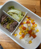 京厽可微波爐專用加熱飯盒便當(dāng)上班族陶瓷分格帶蓋碗減脂輕食餐盒套裝 三格帶蓋+湯碗+餐具+飯盒袋 曬單實(shí)拍圖