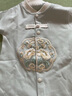 奧特曼嬰兒衣服秋冬季新中式純棉新生兒連體衣中國風(fēng)護(hù)肚哈衣喜慶滿月服 熱售藍(lán)綠色 新國風(fēng) 蝴蝶衣 52cm 曬單實拍圖