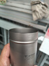 Ti artisan鈦工匠純鈦旅行茶具套裝戶外露營(yíng)便攜鷹嘴泡茶器雙層快客杯鈦水杯 一壺四杯+茶葉罐旅行套裝 曬單實(shí)拍圖