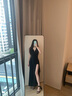 妙奕嘉黑色純欲連衣裙裙子女夏季2025新款女裝海邊沙灘裙度假小個子顯瘦 性感開叉高腰掛脖連衣裙 L 【建議95-105斤內(nèi)】 曬單實拍圖