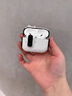 優(yōu)思頓airpods4保護套airpodspro3蘋(píng)果耳機套airpod3帶鎖扣ipods磁吸二代防摔四代藍牙三代airpods3盒 【雪域白】亮面軟殼-可打開(kāi)當手機支架 蘋(píng)果 AirPods Pro 曬單實(shí)拍圖