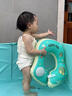 栢啟歆兒童游泳圈腋下防側翻按壓充氣3歲寶寶救生圈嬰兒趴圈加厚洗澡圈 恐龍綠【三歲以上】 曬單實(shí)拍圖