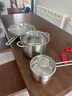 雙立人（ZWILLING）不銹鋼鍋具套裝無涂層炒鍋煲湯鍋蒸鍋奶鍋泡面鍋家用廚具 曬單實(shí)拍圖