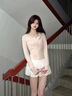 SINSIN【戚薇同款】正肩防曬衣女2025新款夏季冰皮防曬服冰絲緊身外套 【升級6.0 連帽款】裸杏粉 XL 【120-140斤】 曬單實(shí)拍圖