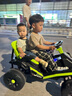 鈺貝嘉兒童四輪可坐大人電動(dòng)車可駕駛男孩小孩玩具遙控童車越野車沙灘車 碧落綠（自駕/遙控+強(qiáng)力驅(qū)動(dòng)） 炫酷燈光+藍(lán)牙音樂 曬單實(shí)拍圖