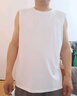 名創(chuàng)優(yōu)品（MINISO）冰絲背心男2025新款防曬透氣男士運動健身無袖坎肩t恤 白 XL 曬單實拍圖