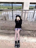 FSHEjk制服裙全套長(cháng)短袖日系半身裙女生套裝格裙一整套學(xué)院風(fēng)夏季 芋泥蛋糕八件套 M號適合90-105斤(調節扣版) 曬單實(shí)拍圖
