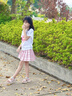 班尼路童裝女童裙子夏季兒童半身裙2025年新款洋氣學(xué)院風(fēng)短裙JK百褶裙 粉 BNL粉心兔寶寶QS 140 曬單實拍圖