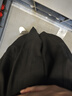 星禾萊西裝褲男九分寬松垂墜感港風直筒闊腿春夏班服休閑長褲子男dk制服 黑色西褲(長) XL 126-141斤 曬單實拍圖