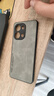 HotFire 適用opporeno9手機(jī)殼 oppo reno9pro保護(hù)套 升級膚感羊巴皮磨砂鏡頭全包男款女硅膠-煙灰色 曬單實(shí)拍圖
