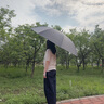 JCZS德國品質(zhì)雙層自動(dòng)雨傘長柄超大號加固加厚結(jié)實(shí)抗暴風(fēng)雨三雙人男士 高爾夫黑色135cm 曬單實(shí)拍圖